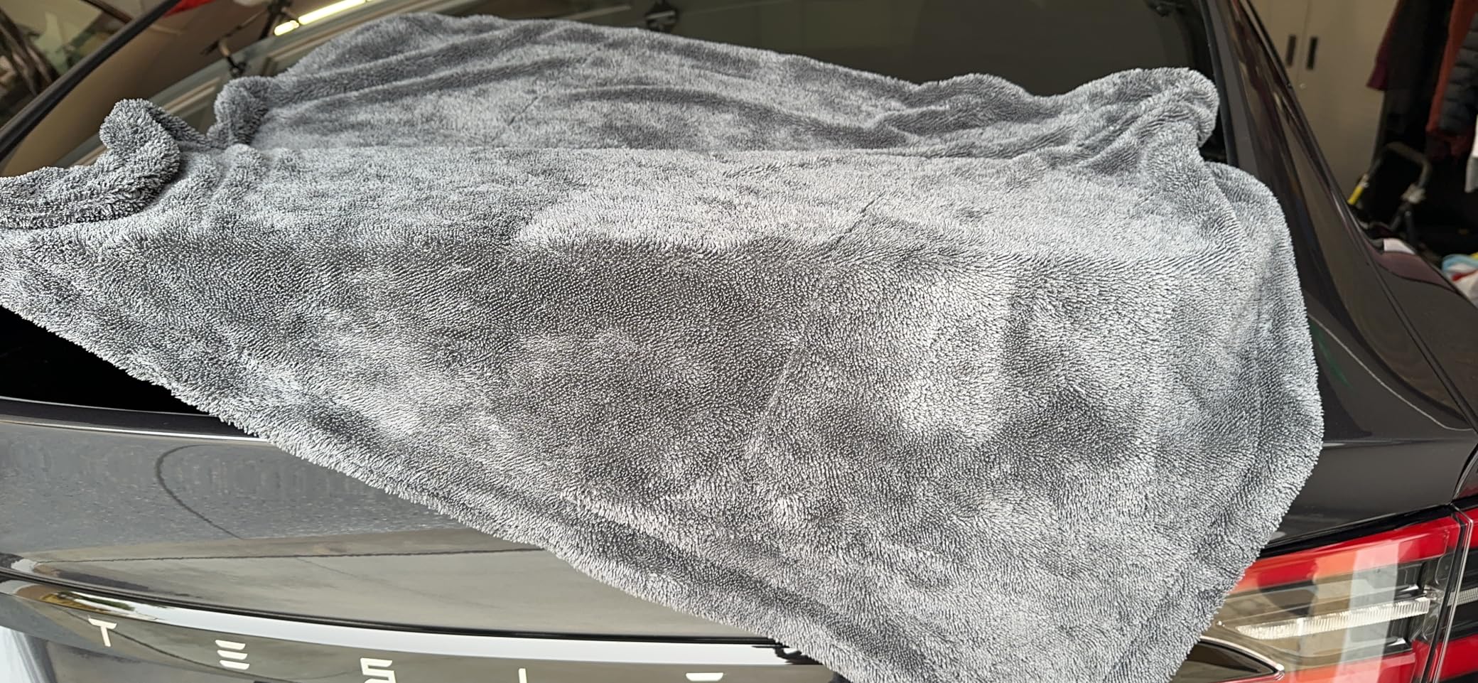 Customer review photo for GLANZ Aqua Magnet drying towel